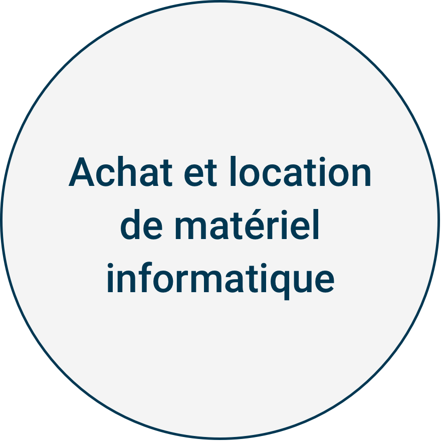 Achat et de location de matériel informatique